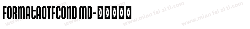 FormataOTFCond Md字体转换